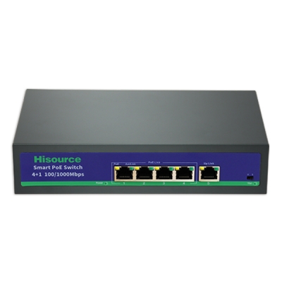 Active 4+1 Full Gigabyte POE Switch