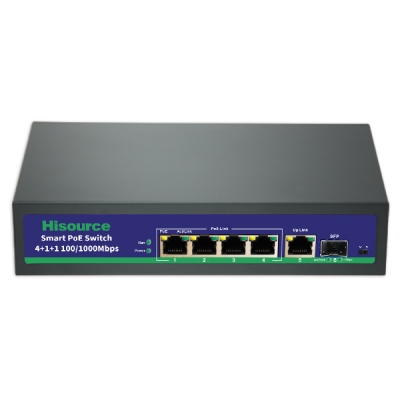 Active 4+1+1 Full Gigabyte POE Switch